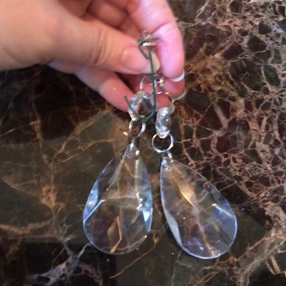 TWO CRYSTAL Drop Ornaments! - Picture 4 of 5